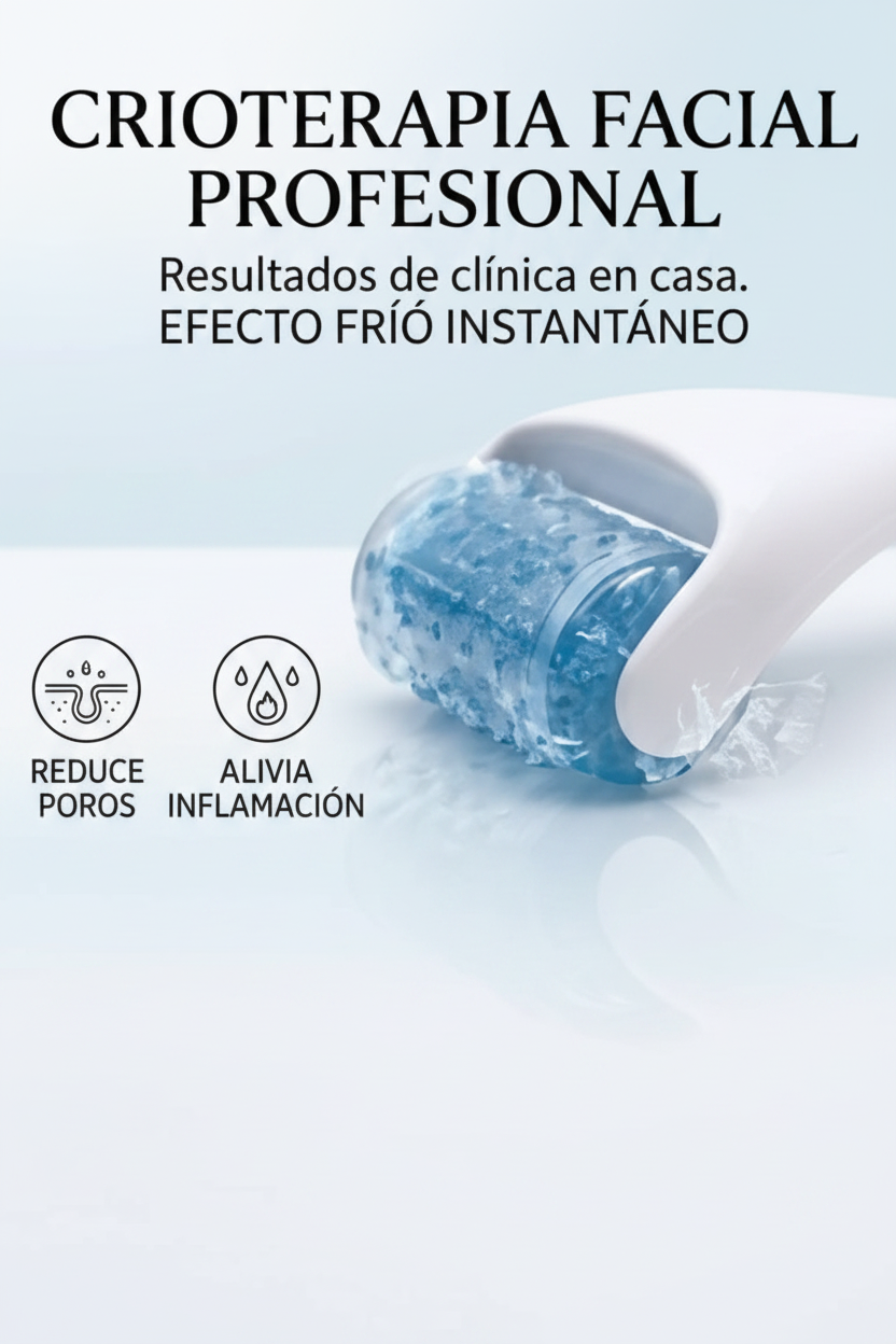 Rodillo Masajeador Crioterapia Facial
